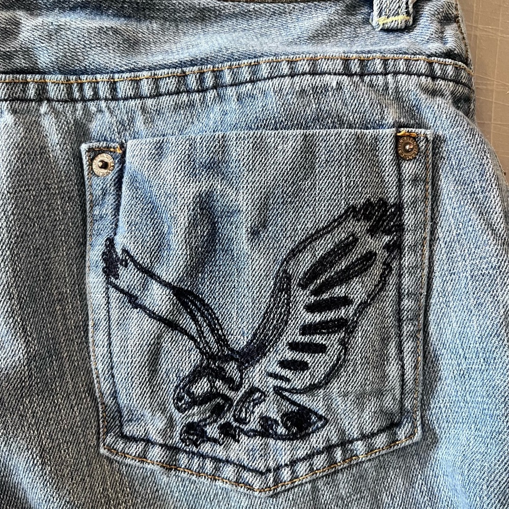 Vintage Calvin Klein Jeans Juniors Size 12 Denim Eagle On Back Pocket Retro Y2K